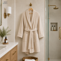 MintnGrey Luxury Cotton Bath Robe - Beige