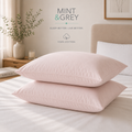 MintnGrey Assorted Pillow Cases Cotton - Light Pink