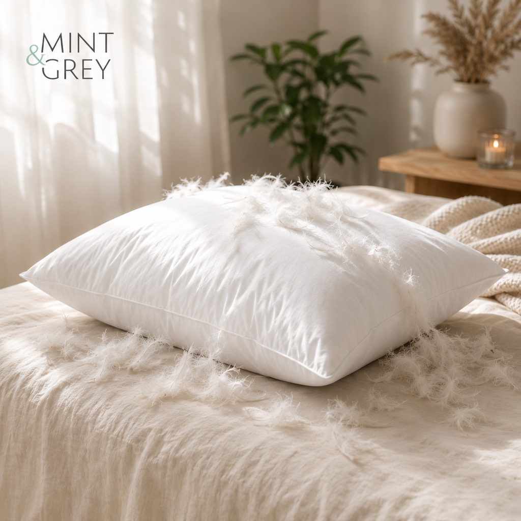 Mintngrey Duck Feather Pillow 2000g