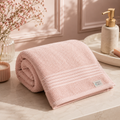 MintnGrey Luxury Cotton Bath Sheet 550 GSM | Light Pink