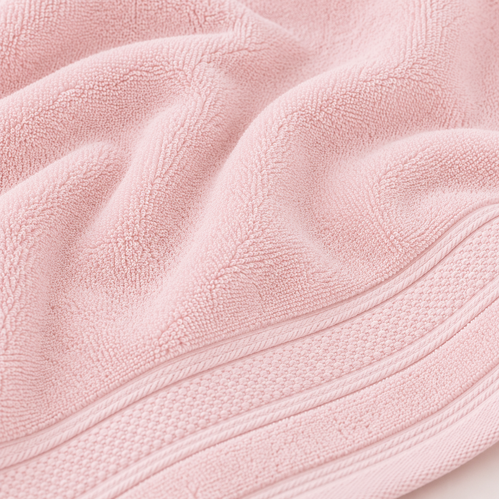 MintnGrey Luxury Cotton Towel 550 GSM | Light Pink