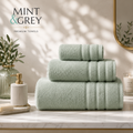 MintnGrey Luxury Cotton Towel Set - Light Green