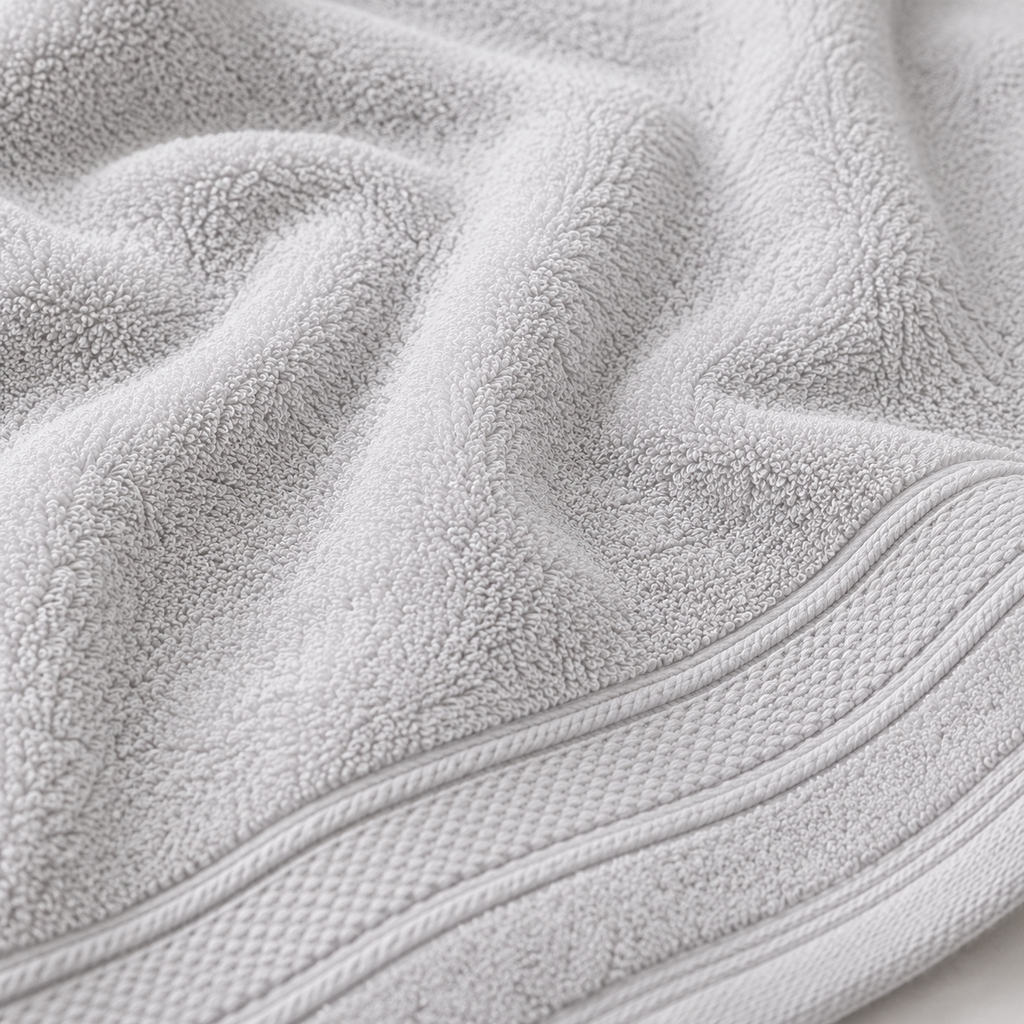 MintnGrey Luxury Cotton Towel 550 GSM | Light Grey
