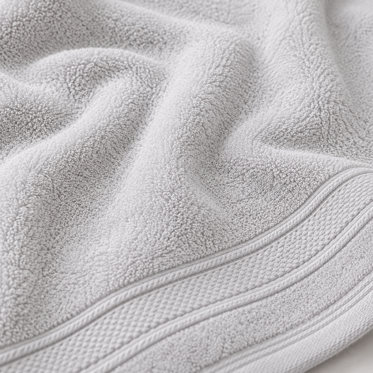 MintnGrey Luxury Cotton Towel 550 GSM | Light Grey