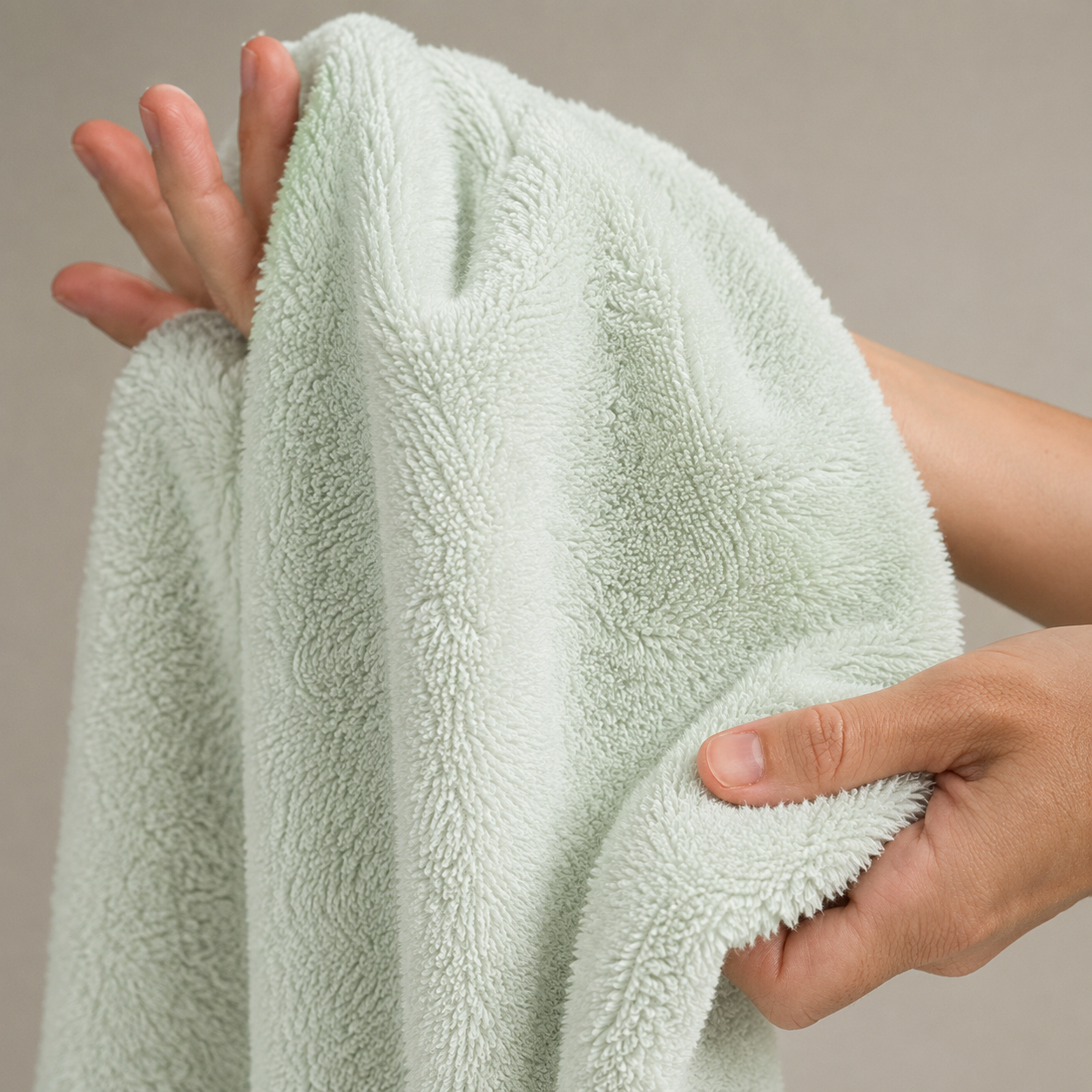 MintnGrey Luxury Cotton Towel 550 GSM | Light Green