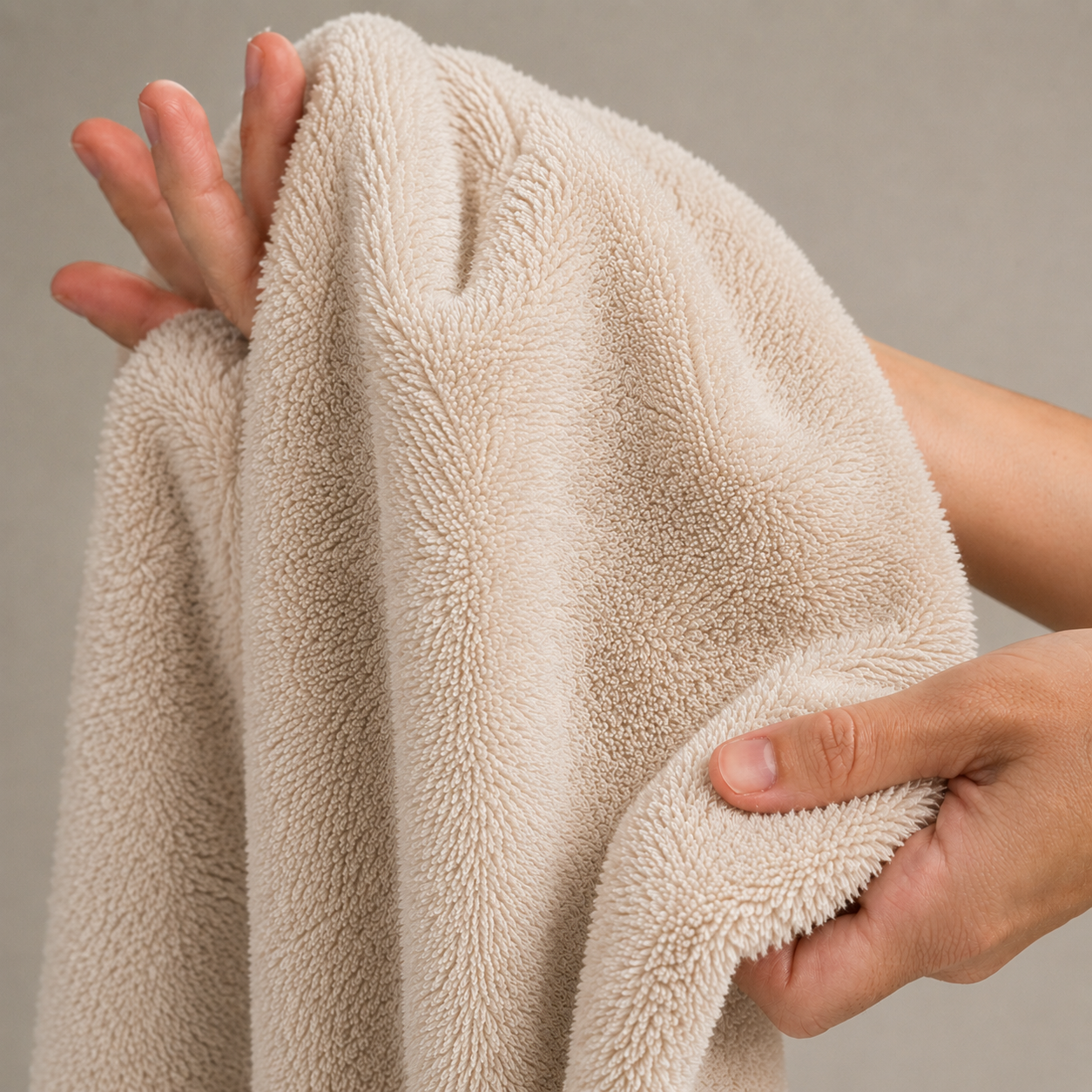 MintnGrey Luxury Cotton Towel 550 GSM | Beige