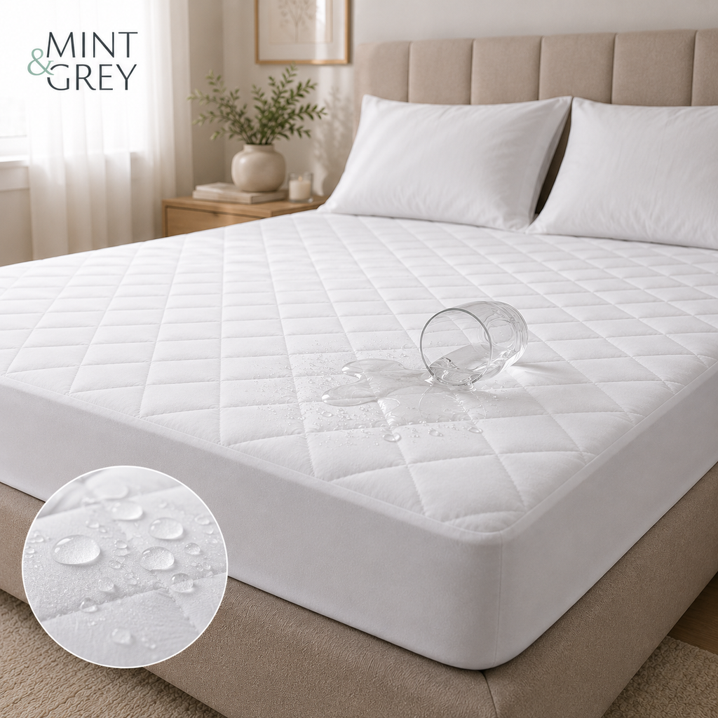 MintnGrey Waterproof Mattress Protector - 70' x 78'